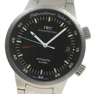 IWC SCHAFFHAUSEN GST alarm Date black Dial Automatic Men's Watch